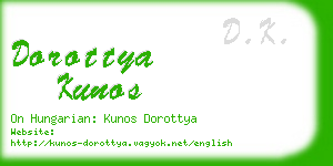 dorottya kunos business card